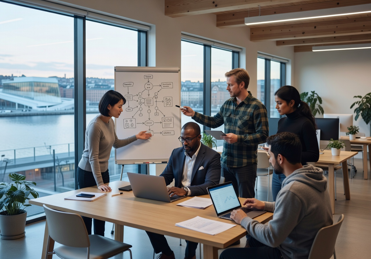 Startup Team Innovating in Oslo